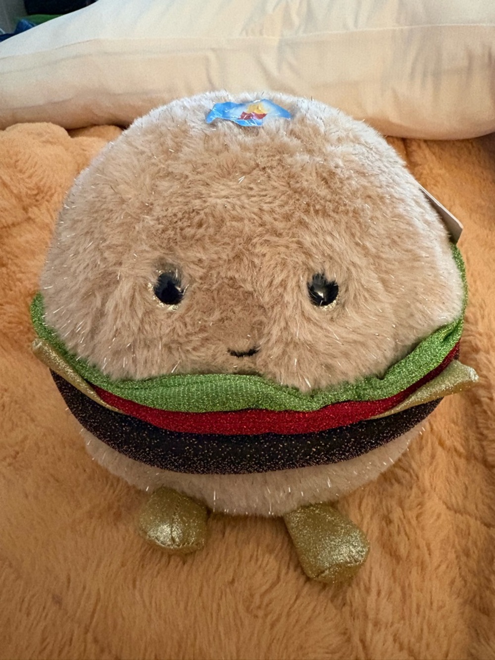 FAO Schwarz 11” Glow Brights Plush LED with Sound Hamburger